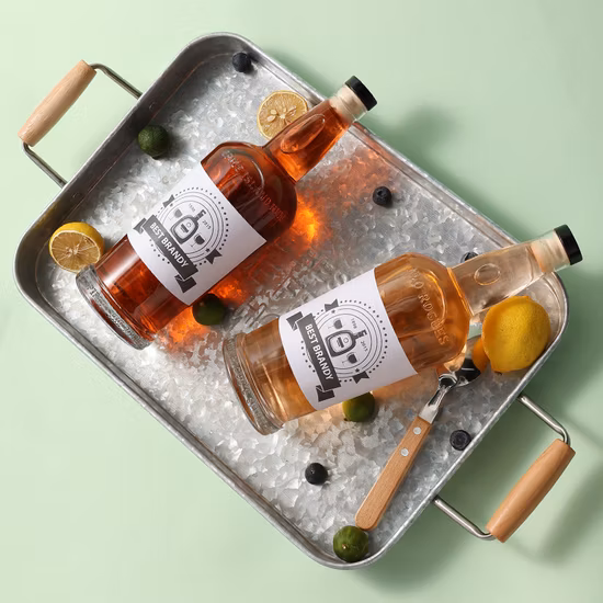 Garrafa de vinho de design personalizado de fábrica 375ml 500ml 750ml Vodka Glass Spirit Bottle com rolha